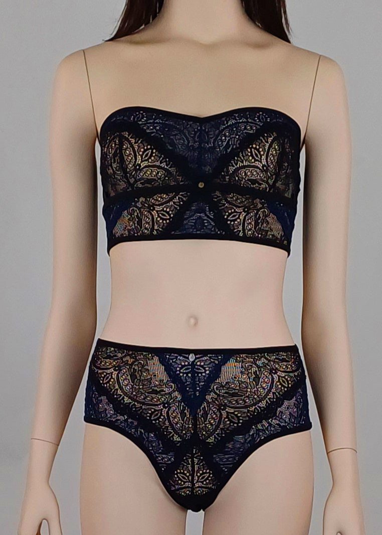 M7 - Model Set: Slip mit hoher Taille + Bustier-Top von Orietta Orelli